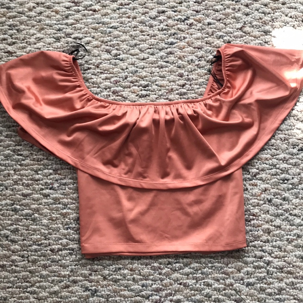 Over the shoulder crop top